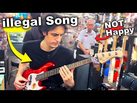 I Played the Forbidden Riff in ALL Guitar Stores (on BASS)