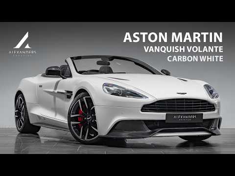 Aston Martin Vanquish Volante Carbon White - Walkaround