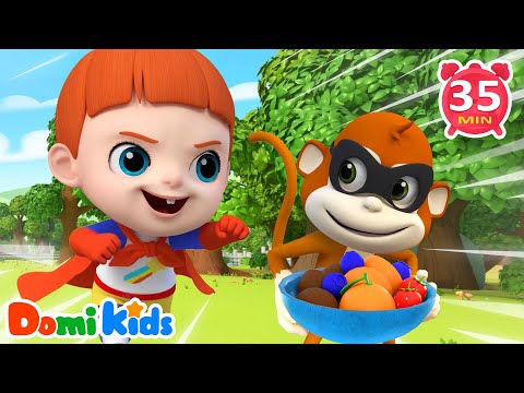 員警抓小偷👮‍♀️🚨｜正義出動，開始追捕｜角色扮演警察故事｜幼兒正義啟蒙｜寶貝多米