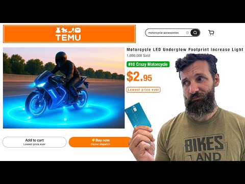 Testing Temu's Dumbest Motorcycle Accessories (#4 is illegal)