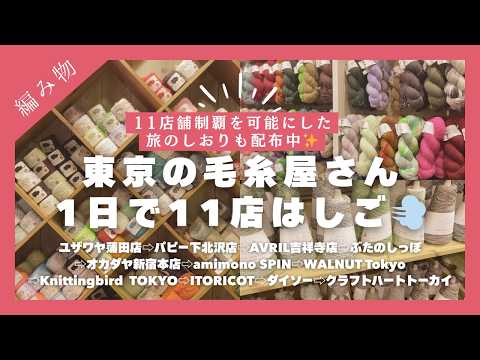 [Amazing Skill] How many yarn stores can you visit in Tokyo in one day? | Tokyo Yarn Store Tour #...