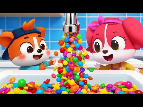 Kids Play With Magic Faucet | Funny Kids Adventures | Cartoon | Sheriff Labrador