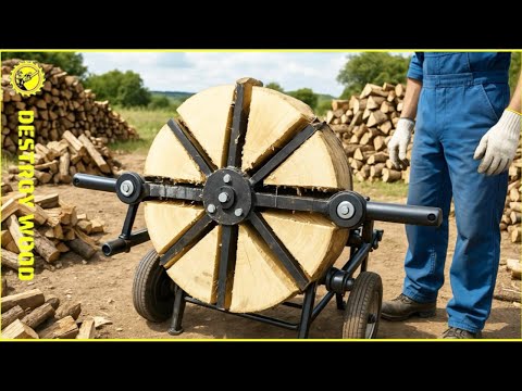 Fastest Biggest Firewood Processing Machine Technology | Firewood Processor In Action #53