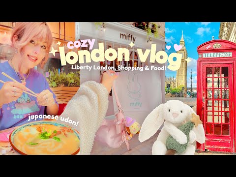 a cozy london vlog ✿ shopping for my english cottage in Liberty's, Miffy Store & Japanese Food