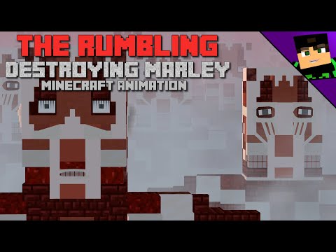 The Rumbling destroying Marley [AoT - Minecraft Animation]