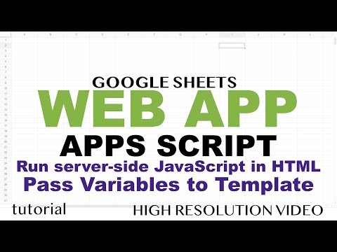 Web App - Load Data From Spreadsheet - Google Apps Script Web App Tutorial - Part 4