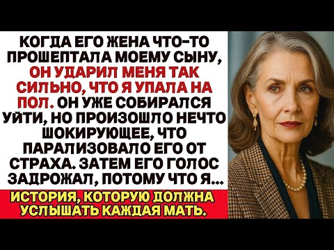 Мой сын ударил меня по лицу после того, как его жена с ним поговорила, но после этого я…