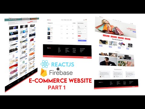Ecommerce Website with React & Firebase | React Ecommerce website Part 1 | For Beginners