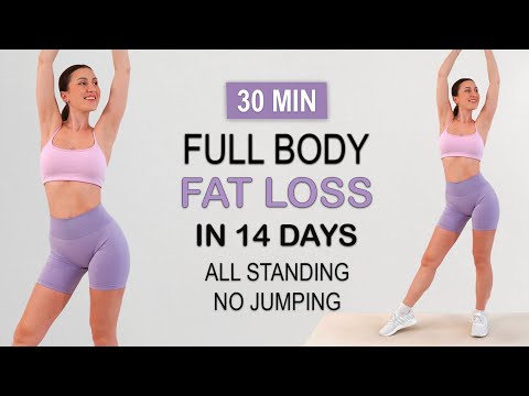 30 Min Intense Full Body Fat Loss in 14 Days🔥 | All Standing - No Jumping Workout, Sweaty, No Repeat