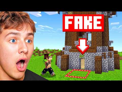 Fooling My Friends With FAKE Minecraft Structures
