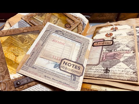 Book pages and Toilet paper rolls for junk journals