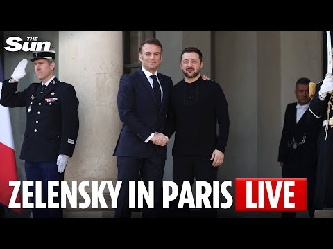 LIVE: President Zelensky arrives in Paris to discuss Ukraine war with Emmanuel Macron