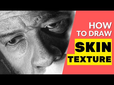 Drawing Skin Texture | Graphite and Charcoal Technique
