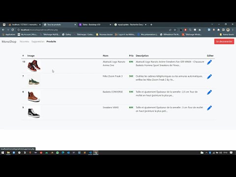Créer un site e-Commerce avec PHP (2/2)
