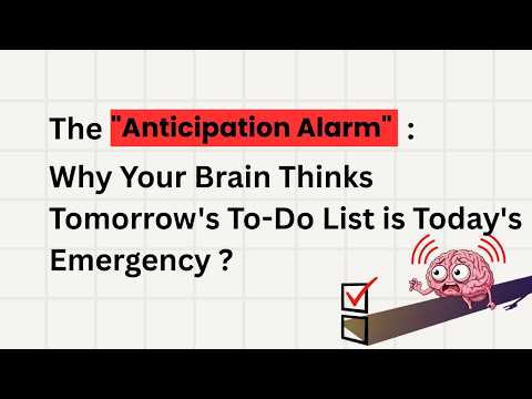 The "Anticipation Alarm" : Why Your Brain Thinks Tomorrow's To-Do List is Today's Emergency ?