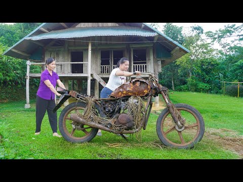 Girl Restores Police Motorcycle Bought From a Retired Officer - Rust to Shiny Again