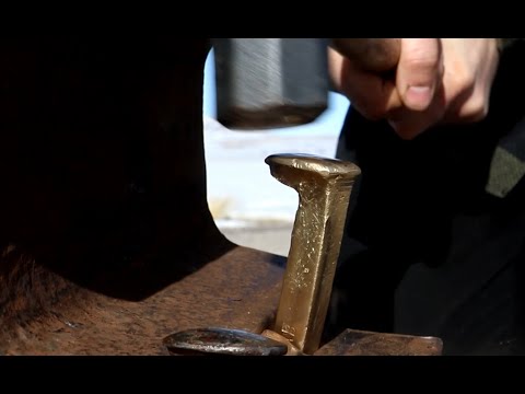 Making a Solid Gold Railroad Spike