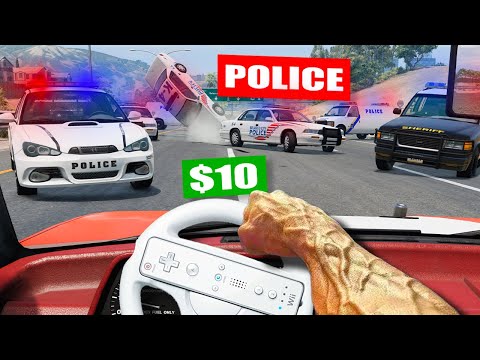 Using A $10 Steering Wheel To Escape The Police