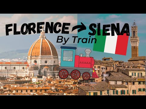 FLORENCE to SIENA By Train (Tuscany) 🇮🇹 ITALY TRAVEL