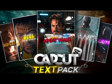 ✨Level Up Your Edits: FREE TEXT Pack Like AE on CAPCUT...!!