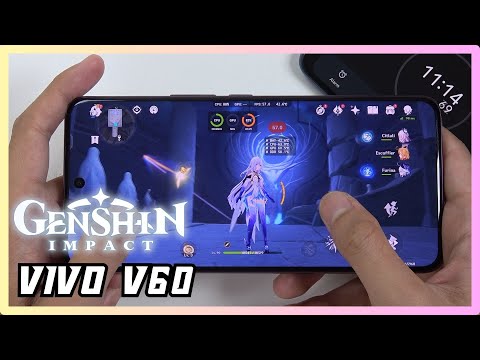 Vivo V60 Genshin Impact Gaming test | Snapdragon 7 Gen 4, 120Hz Display
