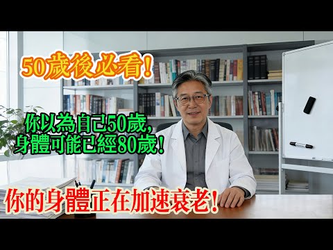 你以為自己50歲，身體可能已經80歲！50歲看起來像70歲？10個動作立刻測出你的真實年齡！第8個最准！