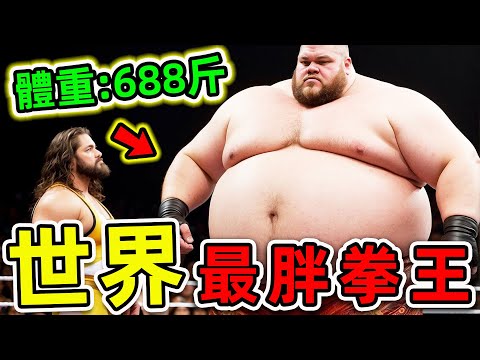 全世界最胖的10位WWE摔角手！一身肥肉卻吊打拳王，第一名體重高達688斤，堪稱“肥胖泰森”。|#世界之最top #世界之最 #出類拔萃 #腦洞大開 #top10 #最胖拳王 #最胖摔角手