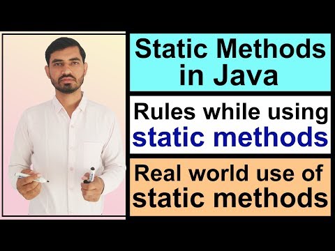 Static Methods in Java (Hindi) || Static Keyword in Java