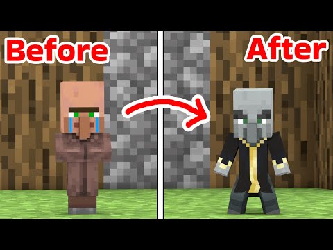 Baby Villager Becomes A Fake Baby Evoker - Minecraft Animation