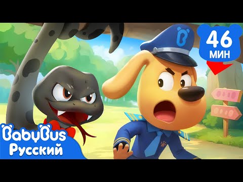 🐍Кто за мной следит? | Безопасность в жизни | Шериф Лабрадор | Сборник мультиков для детей |.BabyBus