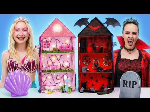 Walka między SYRENĄ a WAMPIREM! NAJLEPSZE DIY Porady dotyczące metamorfozy pomieszczeń