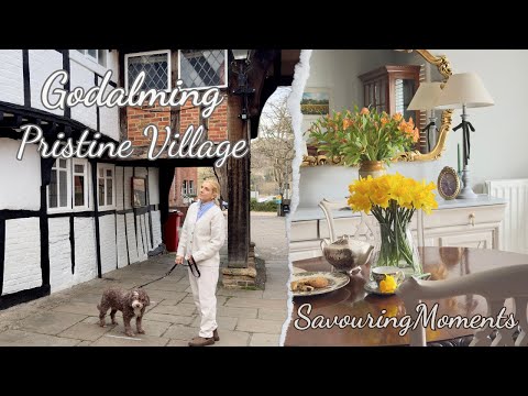 Romantic Picnic by the Lake in a Charming English Village🌼Slow Living Days | Tea & English Biscuits
