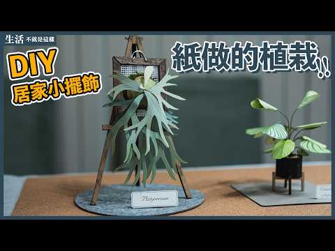 這些都是「紙」做的？做出仿真植栽的居家小擺飾！｜開箱｜紙模型｜紙風景｜生活不就是這樣 This is Life
