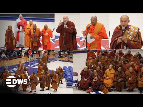Watch Full March: Buddhist Monks Arrive in DC, Speeches, 2,300-Mile Walk, Meet Students at AU | AK1E