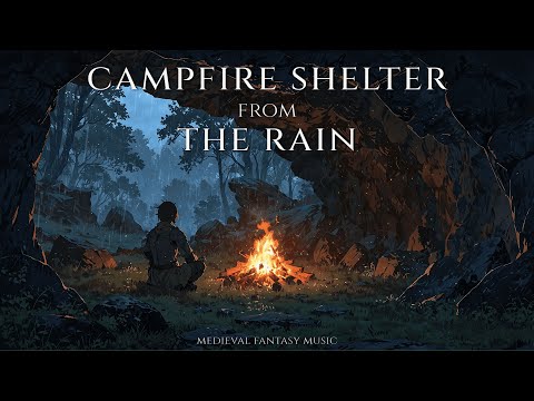 Fantasy Music for Focus & Relaxation – Campfire Shelter from the Rain