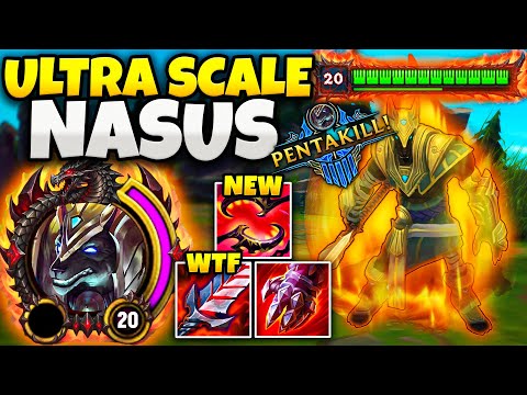 LEVEL 20 NASUS IS THE MOST BROKEN THING IN LEAGUE! (PENTAKILL)