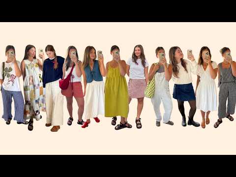 trying on my entire me made wardrobe 🫢 patterns, fabric, and sewing stories