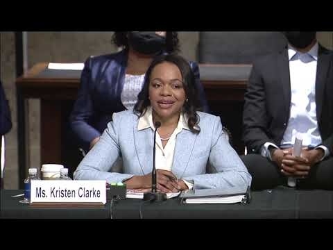 Senator Hawley questions Kristen Clarke over her past remarks on religious liberty