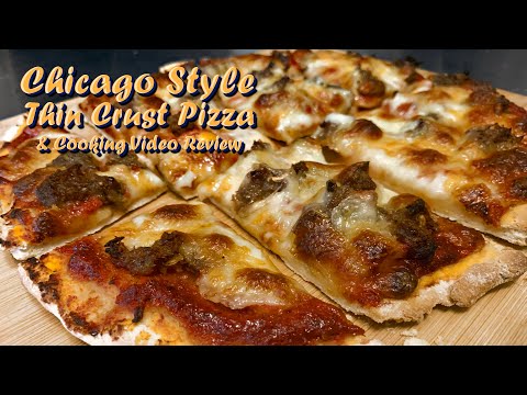 Chicago Style Thin Crust Pizza Dough Recipe & Double Video Cooking Review