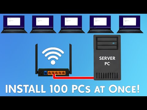 Install Windows 10/11 on 100 PCs at Once! PXE Boot Server Setup