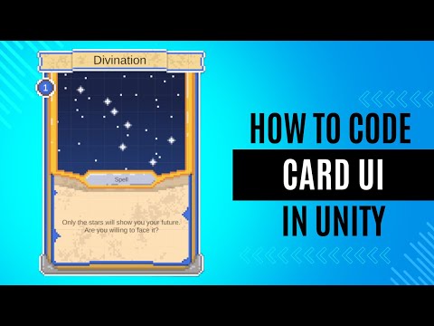 How to code Card UI in Unity