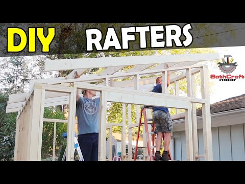 Rafters and Ladders for 10x12 Shed Build