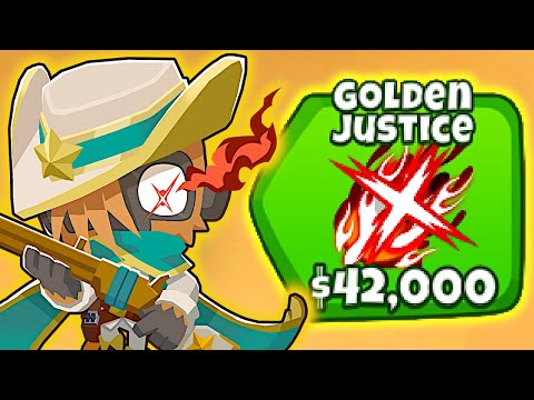 The Golden Justice Is INCREDIBLE! (5th Tier Desperado In Bloons TD 6)