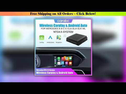 CARABC Wireless CarPlay dla Mercedes Benz Android lusterko samochodowe Link funkcja modele A, B,