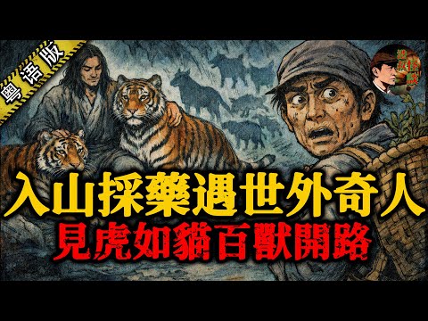 老中醫誤入神秘洞穴，同隱世奇人一齊住咗三日，見猛虎如貓、百獸開路！佢究竟係邊路神聖？【港叔怪談】民間傳奇｜睡前故事