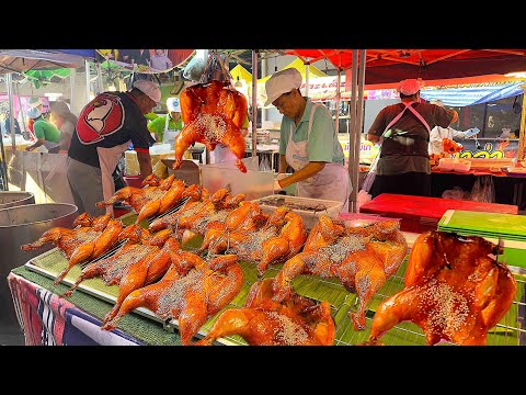 Long queues! Master Chef Grilled 300 Kg Of Chicken With Charcoal in 3 Hours | Thai Street Food