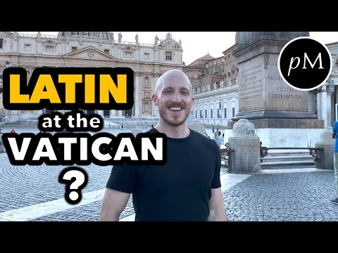 American speaks Latin at the Vatican with Priests 🇻🇦