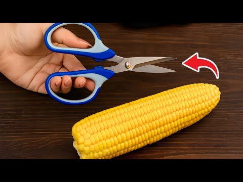 Remove Corn Kernels in 1 Minute with This Genius Trick from Grandma !