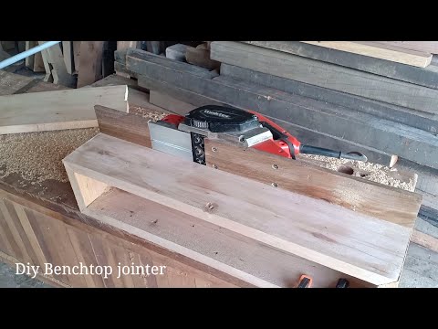 Making a simple tool to connect wooden boards with a wood planer machine // woodworking tools guide
