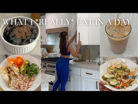HIGH PROTEIN WHAT I EAT IN A DAY: *realistic* on a low intensity pilates day, easy + quick recipes